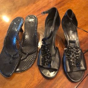 Two pairs Vaneli shoes, size 12